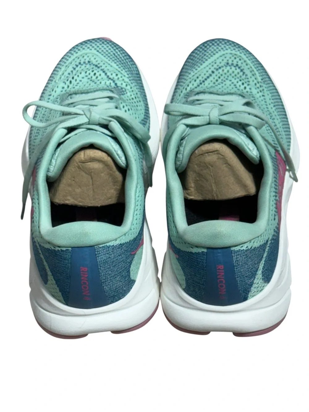 HOKA Rincon 4 Women’s Running Shoes Jadeite Alpine Blue Size 12B NWOB